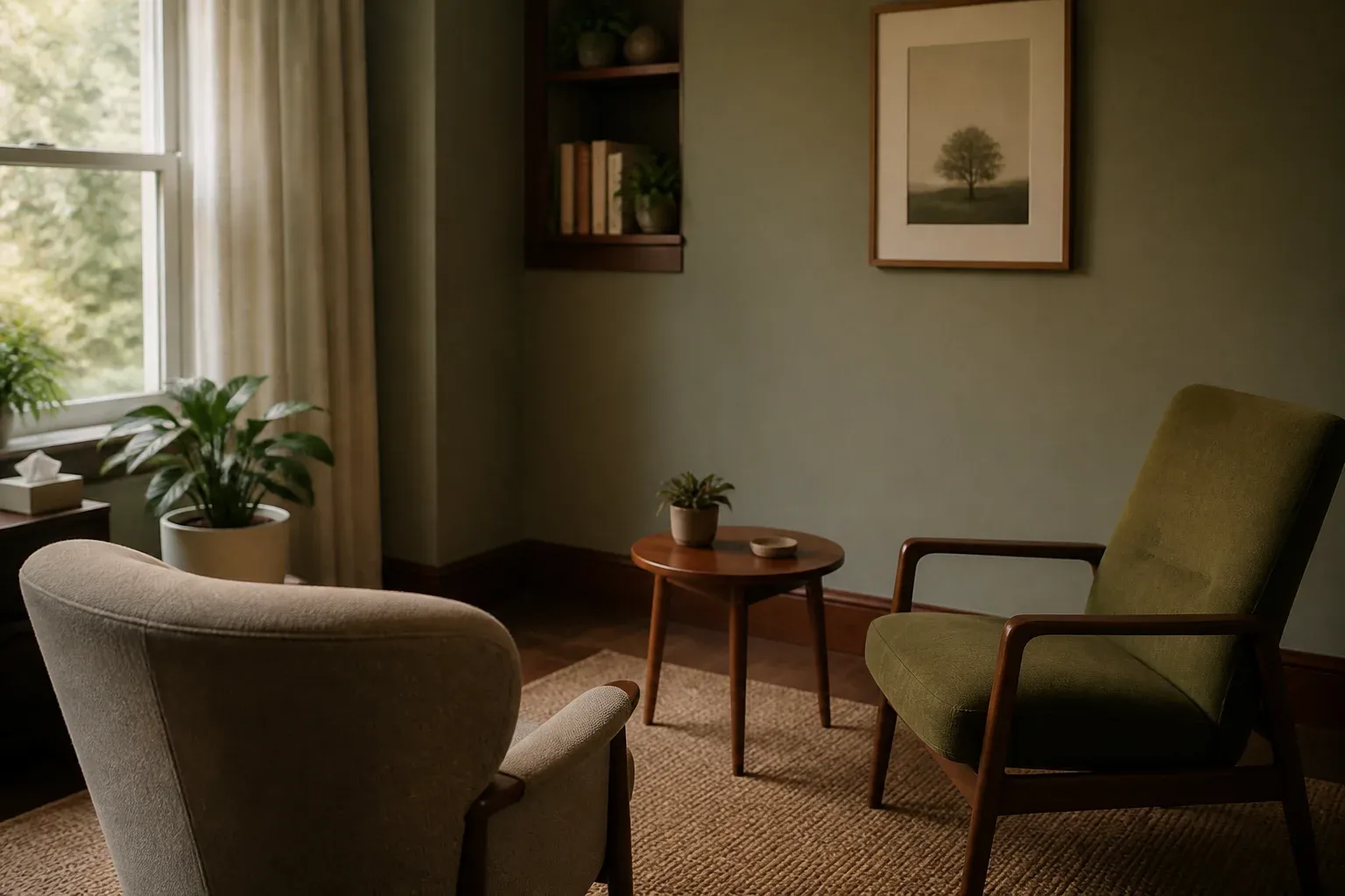 A quiet healthcare consultation room